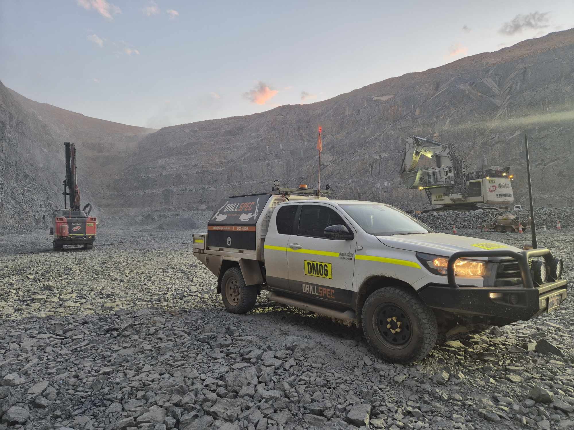 Drillspec crew on site