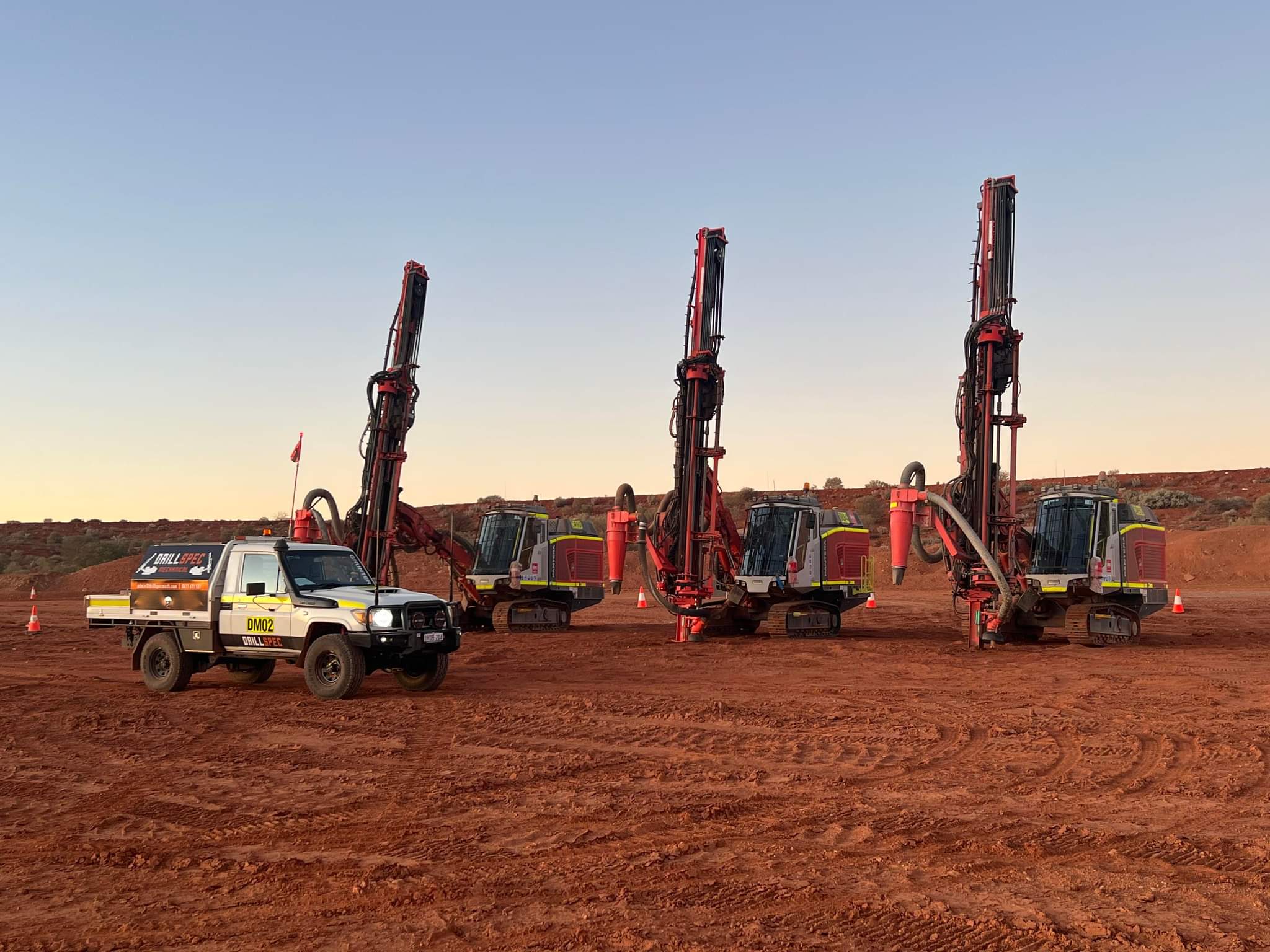 Drillspec crew on site