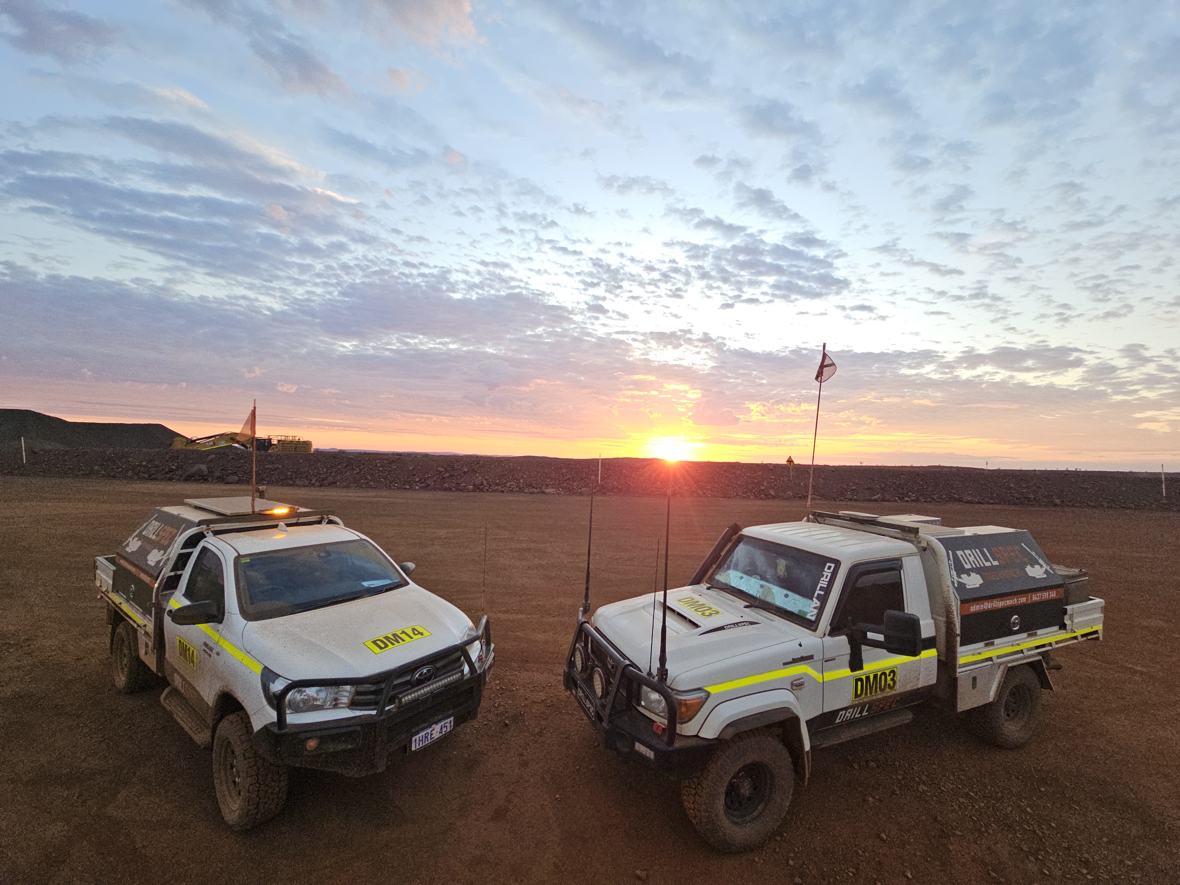 Drillspec crew on site